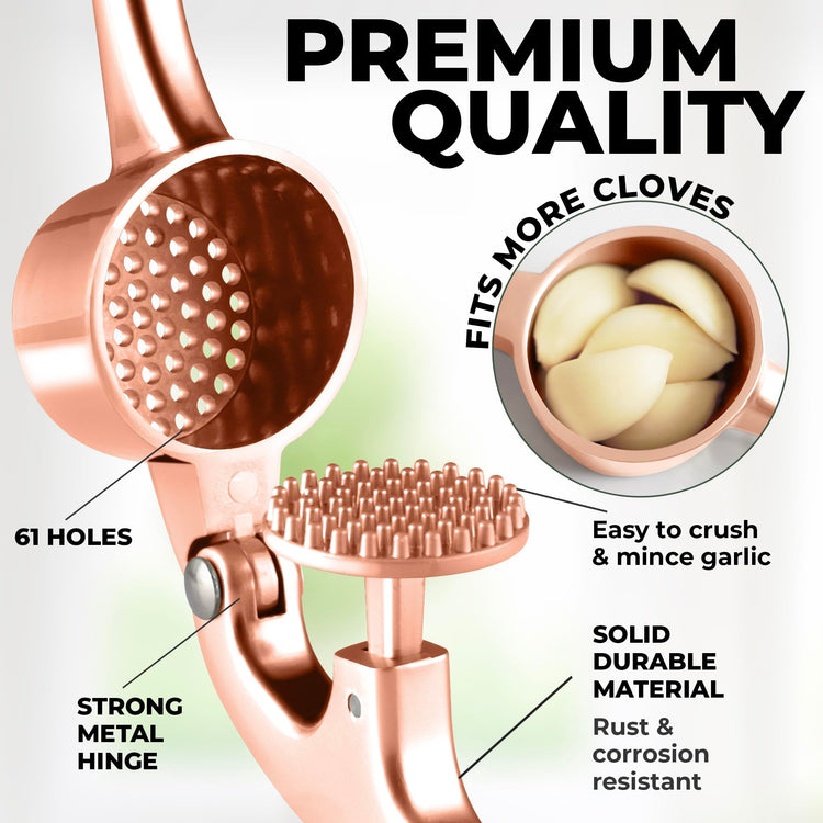 Large Premium Garlic Press Set