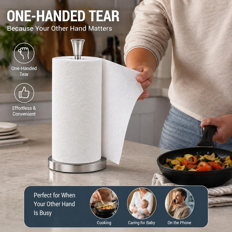 Paper Towel Holder Countertop with Suction Cups