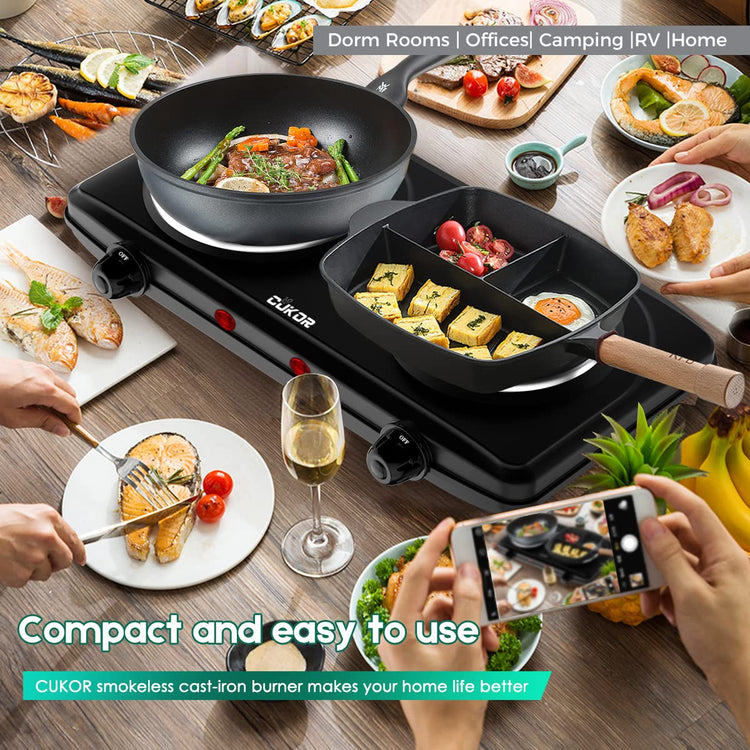 Double Cast Iron 2 Burner (2 Count)