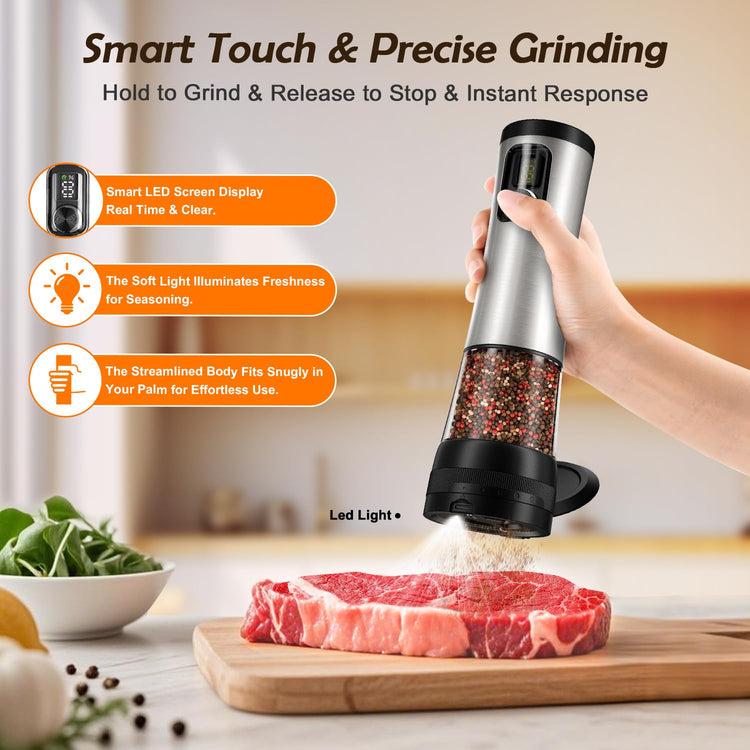 Electric Salt & Pepper Grinder Set (2 Count)