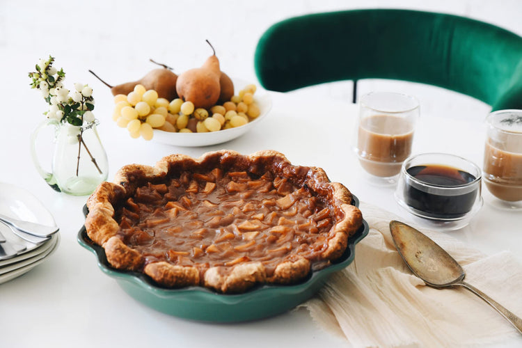 Stoneware Set of 2 Heritage Fluted Pie Dish
