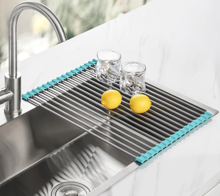 Roll Up Dish Drying Rack Over Sink