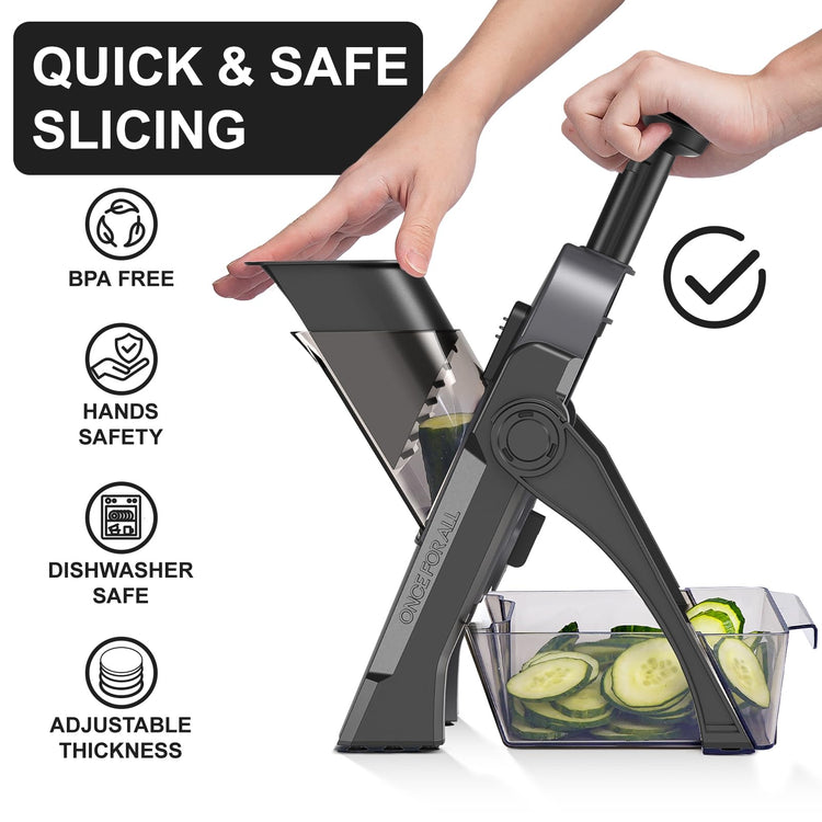 Safe Mandoline Slicer for Kitchen (16 Ounce)