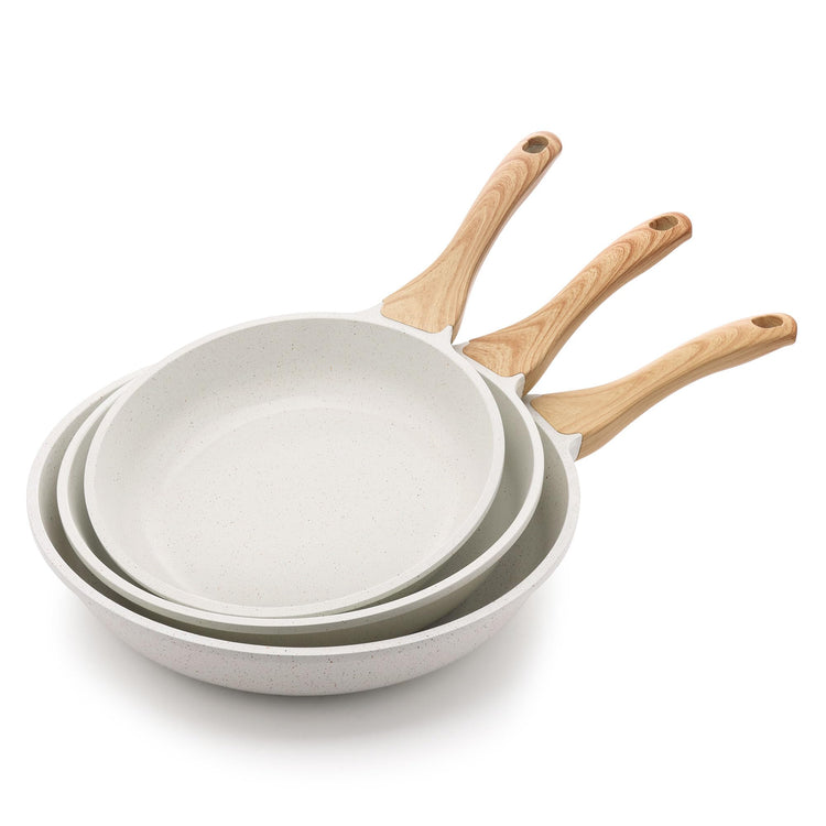 Ceramic Nonstick Frying Pan Skillets (3 Count)