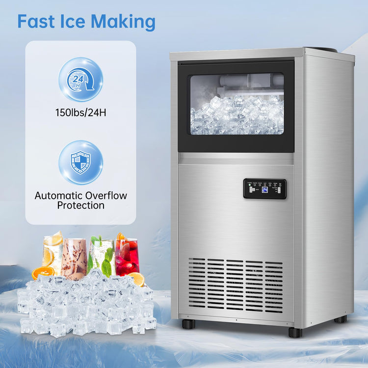 150LBS Undercounter Commercial Ice Maker