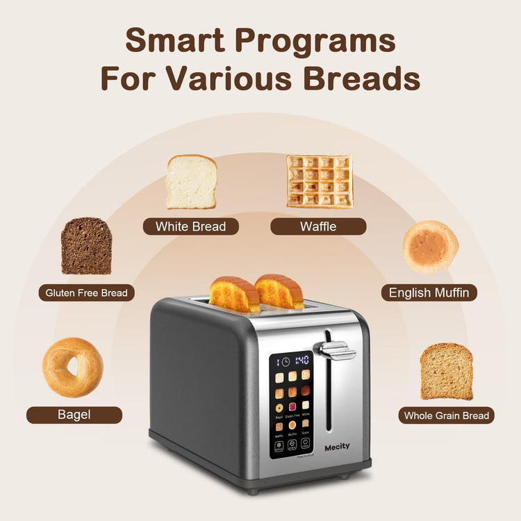 2 Slice Touch Screen Toaster