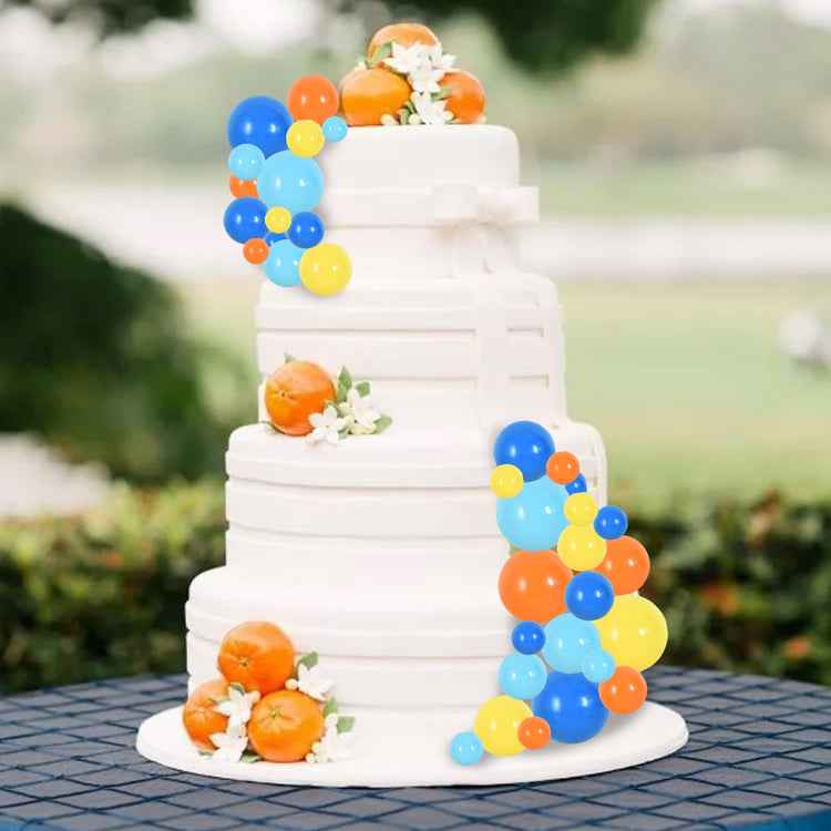 40 Pcs Foam Ball Cake Toppers with Sticks Mini Cake Decorations for Birthdays (40 Count)