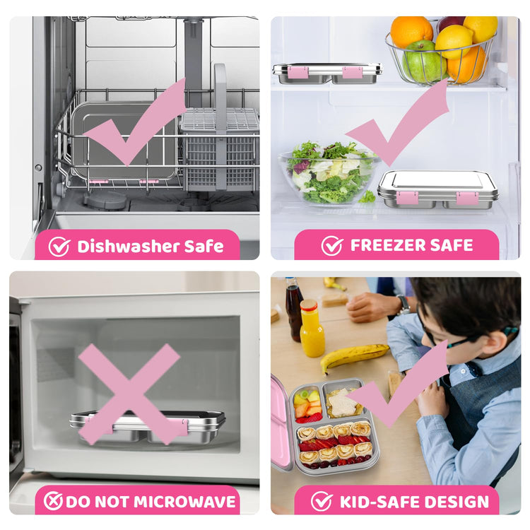 Stainless Steel Bento Box for Kids 1000ml