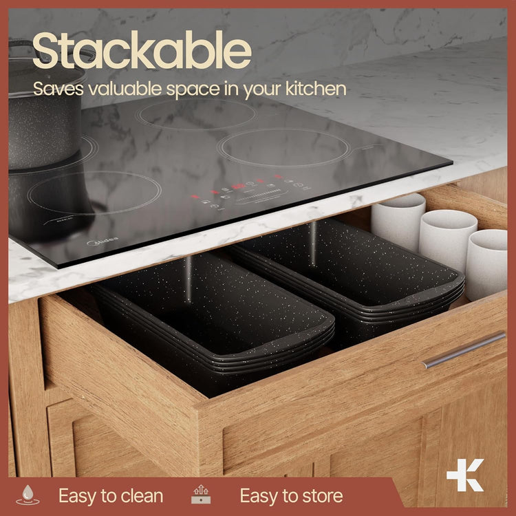 Nonstick Loaf Pan Set Pack of 2 (2 Count)