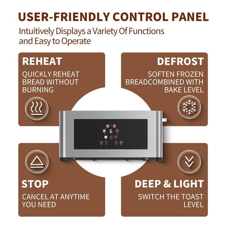 2 Slice Toaster with Touch Screen