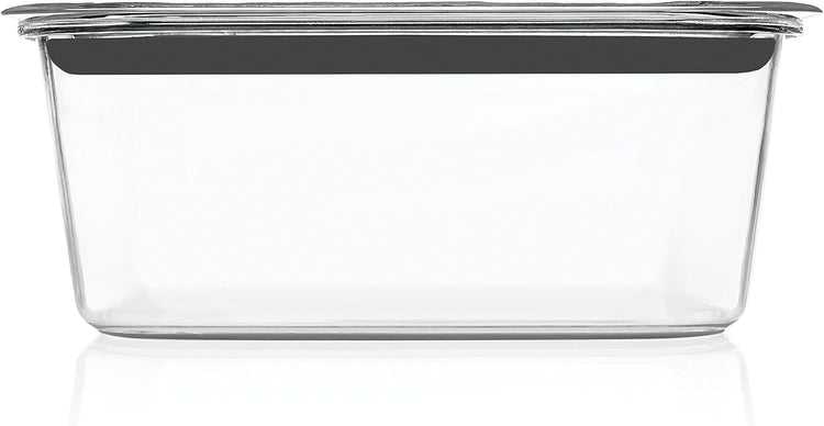 Rubbermaid Brilliance Large Food Storage Container, 9.6 Cup, BPA-Free, Leak-Proof, Clear
