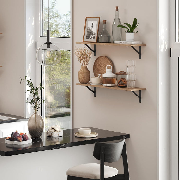 Long Wall Shelves (2 Count)
