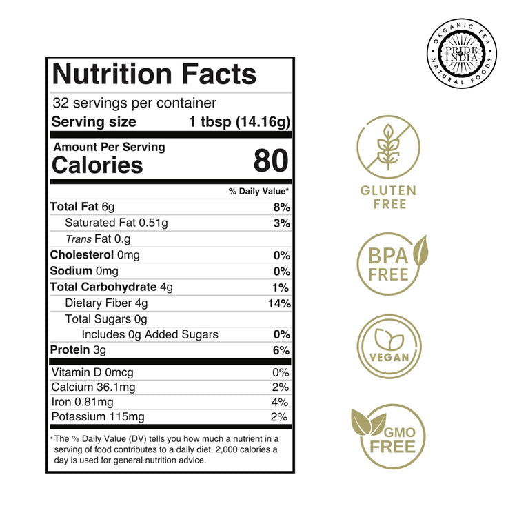 Flax Meal Flour 1 lbs (16 Ounce)