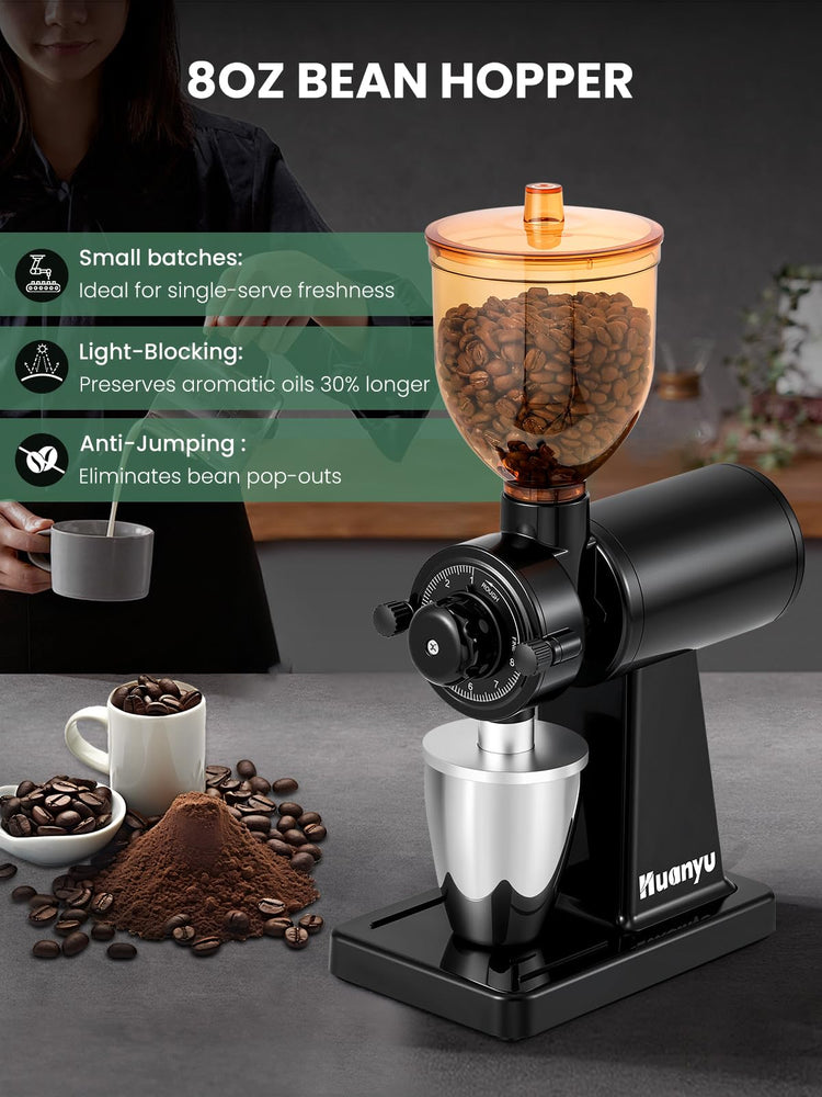 Flat Burr Coffee Grinder