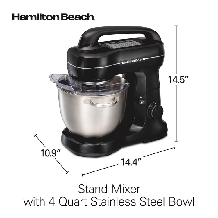 4 Qt Electric Stand Mixer With 7 Speeds