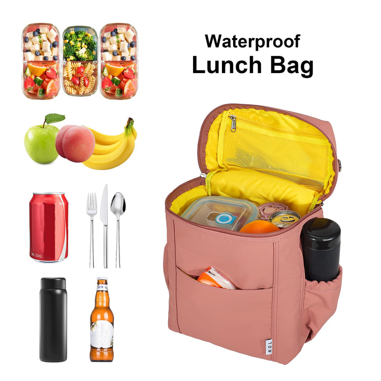 NOL Insulated Lunch Bags for Women Cooler Bag Lightweight Nylon Waterproof Lunch Box for Work