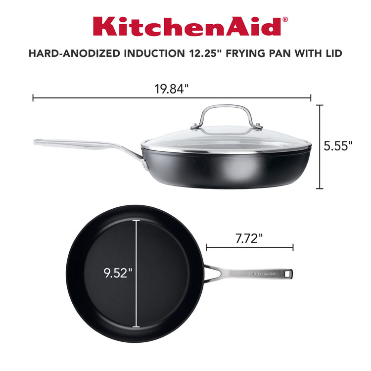 Hard Anodized Nonstick Frying Pan Set