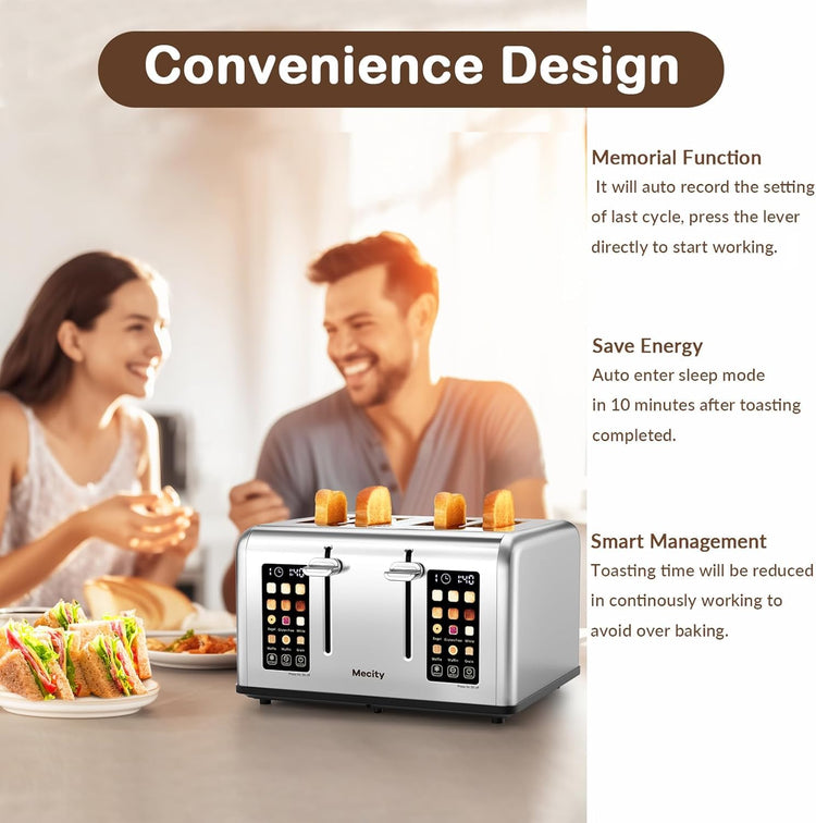 4 Slice Toaster with Touch Screen Control