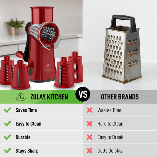 Rotary Cheese Grater 5 Blade Cheese Shredder