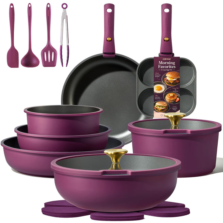 21pcs Pots and Pans Set Non Stick