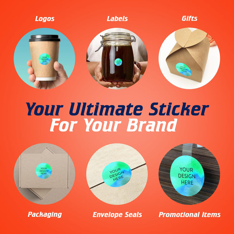 Custom Vinyl Stickers Your Image (100 Count)