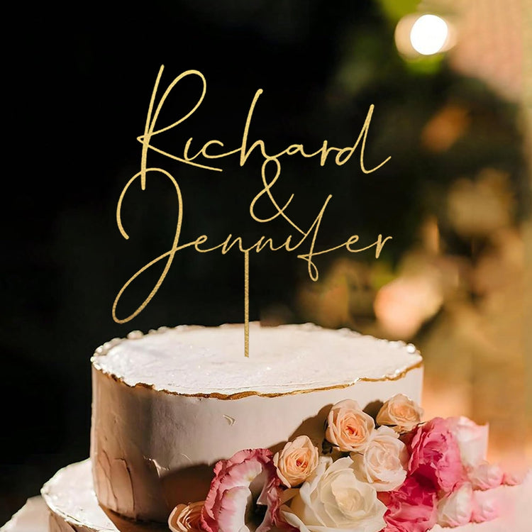 Personalized Wedding Cake Topper