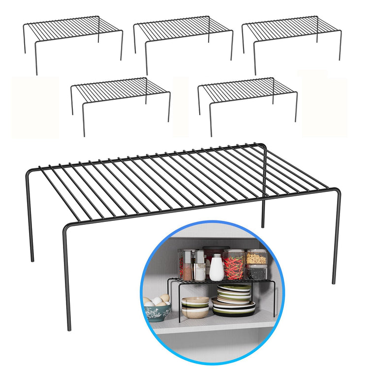6Pack Cabinet Storage Shelf Rack (6 Count)