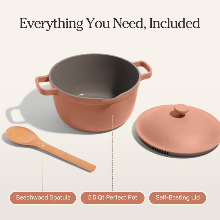 Perfect Pot 5.5 Qt Nonstick Ceramic Pot & Dutch Oven with Lid