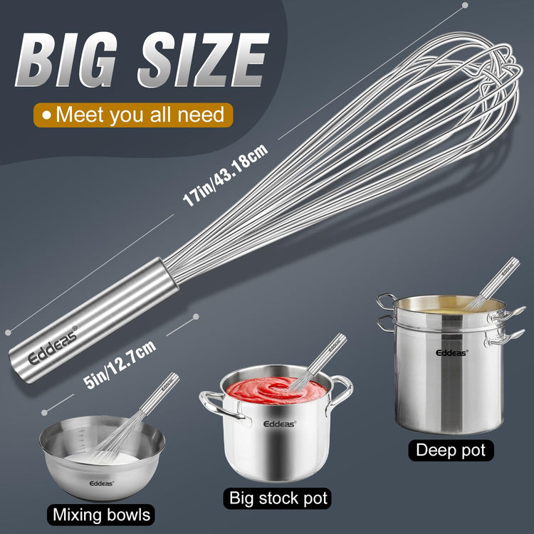 17in 43cm Extra Large Whisk