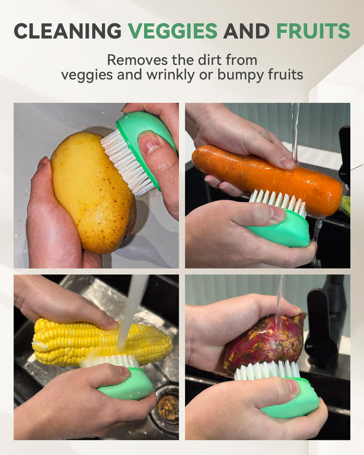 Vegetable Brush Scrubber for Food (2 Count)