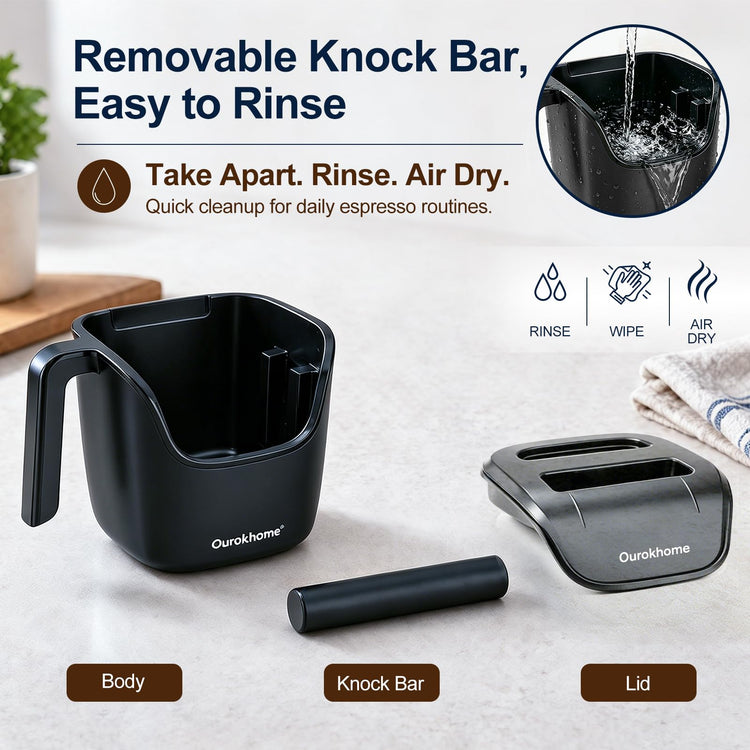 Espresso Knock Box with Lid