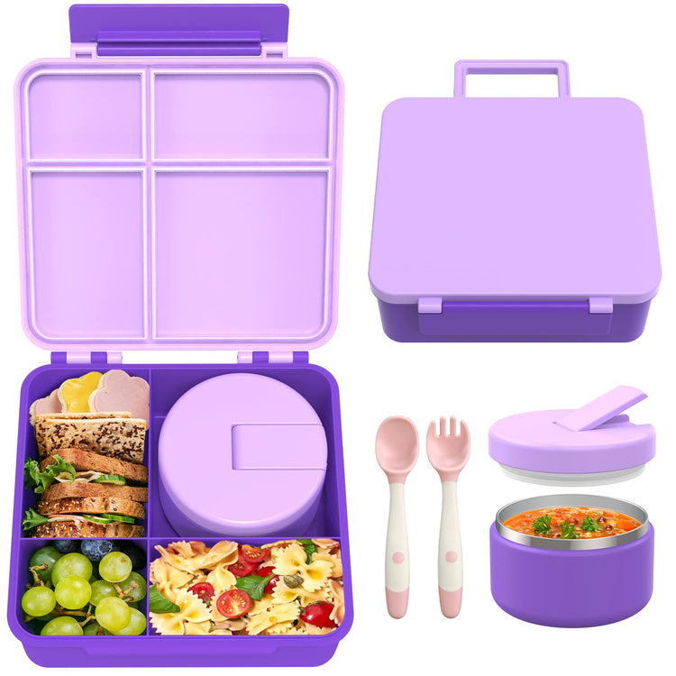 Bento Lunch Box for Kids with 8oz Soup Thermo