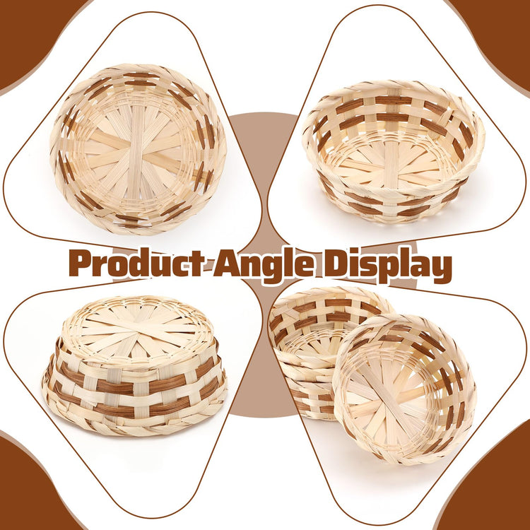 12 Pack Round Gift Baskets (12 Count)