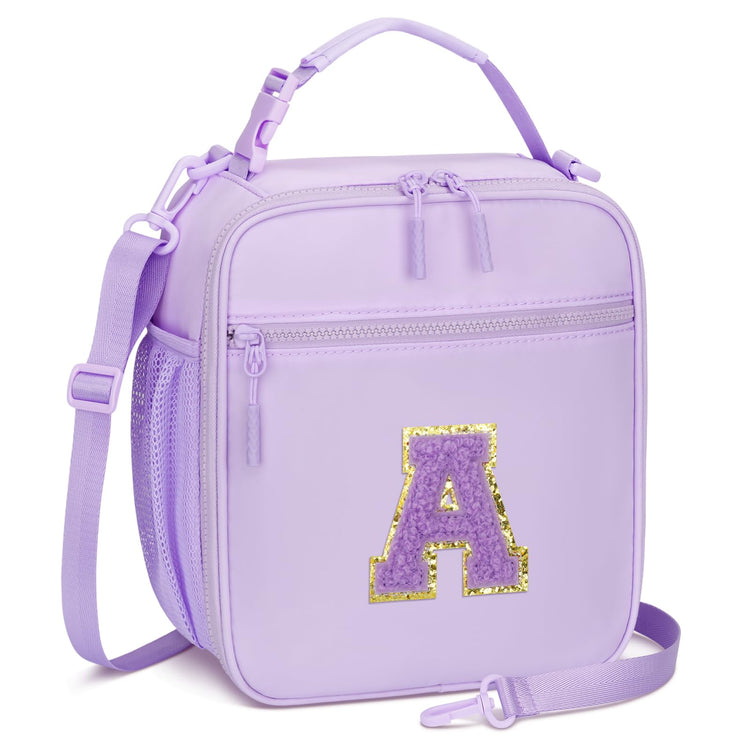 Initial Insulated Lunch Bag for Girls Kids