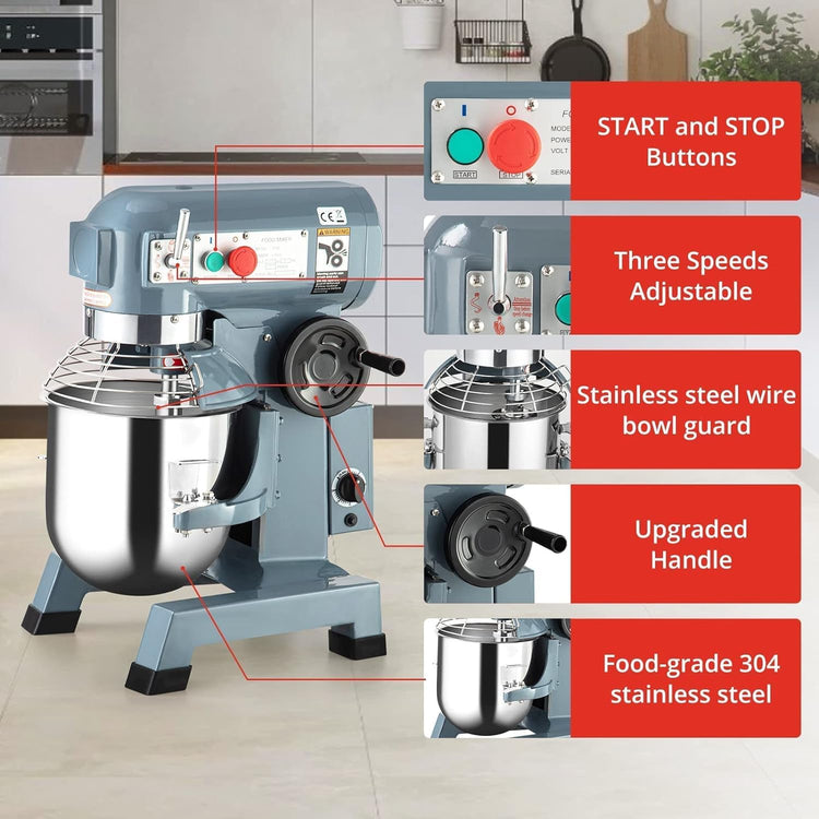 Commercial Food Mixer 10 QT