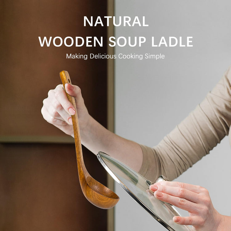 Wooden Soup Ladle for Cooking