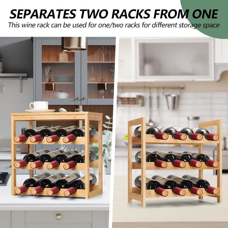 Wine Rack 24 Botttle Freestanding Floor