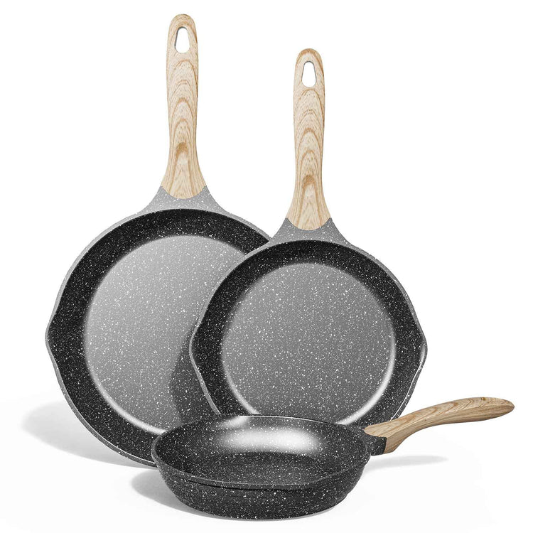 8 & 9.5 & 10 Inch Nonstick Frying Pan Sets for Cooking