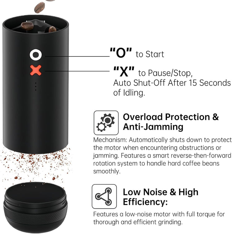 Timemore OX Burr Portable Coffee Grinder Electric Quiet Conical Burr