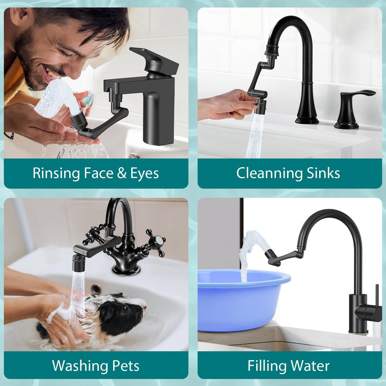 1440 Swivel Faucet Extender for Kitchen