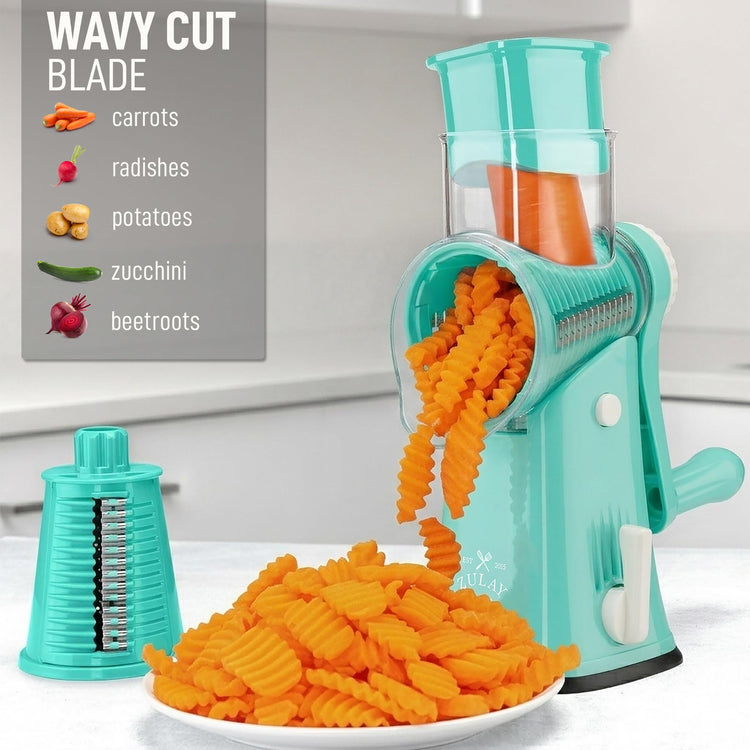 Rotary Cheese Grater 5 Blade Cheese Shredder