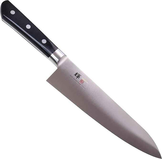 Kagayaki Japanese Chef’s Knife, KG-13 Professional Western Deba Knife, VG-1 High Carbon Japanese Stainless Steel Pro Kitchen Knife with Ergonomic Pakka Wood Handle, 8.2 inch