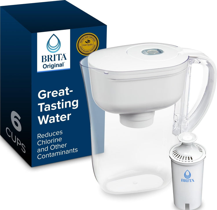 Small 6 Cup Water Filter Pitcher