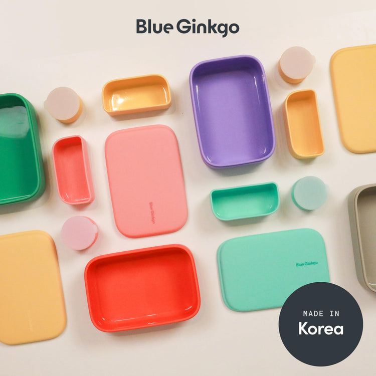 Bento Style Silicone Lunch Box Set