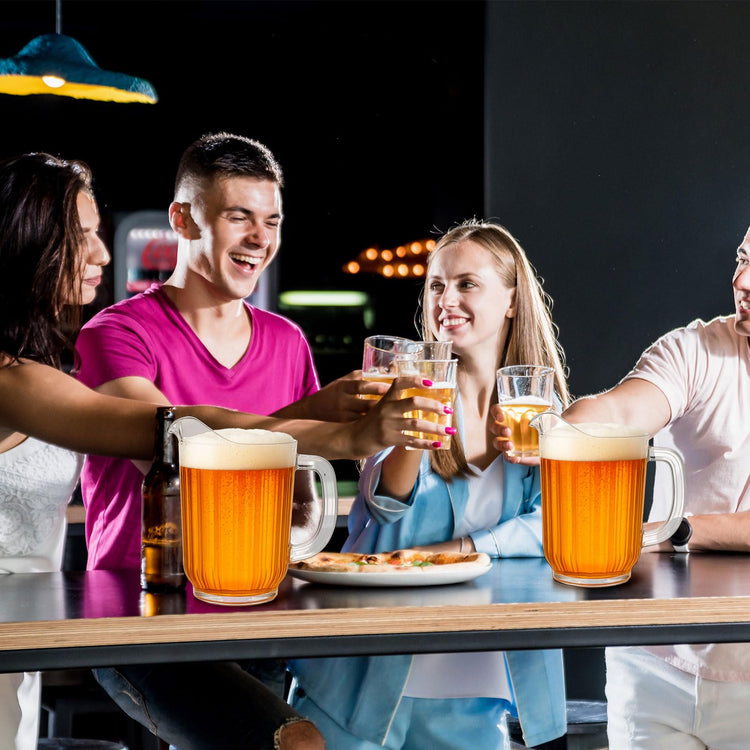Tessco 3 Pcs Plastic Pitchers 60 Oz Clear Water Beer Jug Large (3 Count)