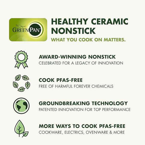 GreenPan Bakeware Set, 7 Piece Nonstick Ceramic Gold Handle Baking Sheets, Cake Pans, Loaf Pan, Muffin Tin, Cooling Rack, PFAS & BPA Free, Freezer to Oven Dish, Bake & Roast Ovenware, Cream