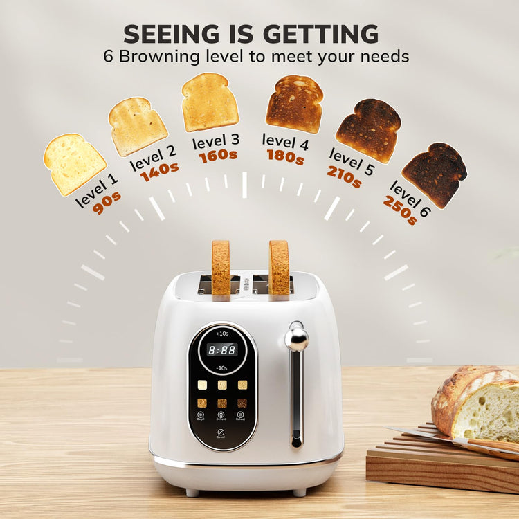 Smart Touch Screen Toaster 2 Slice