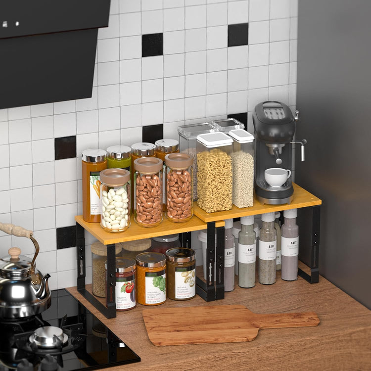 Expandable Kitchen Cabinet Organizer Shelves