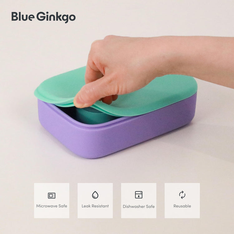 Bento Style Silicone Lunch Box Set
