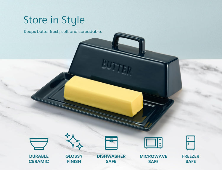 Ceramic Butter Dish with Lid